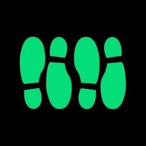 Night Signs - Luminous Footprint Set