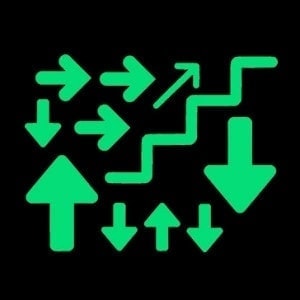 Night Signs - Glowing Arrows